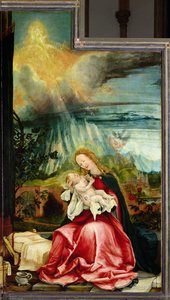 Fødselen, fra Isenheim-altertavlen, ca. 1512-16